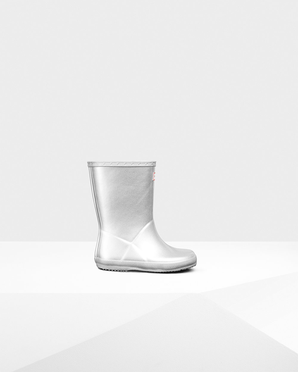 Kids Hunter Original First Classic Metallic | Rain Boots Silver | NZ-82071-GKLZ